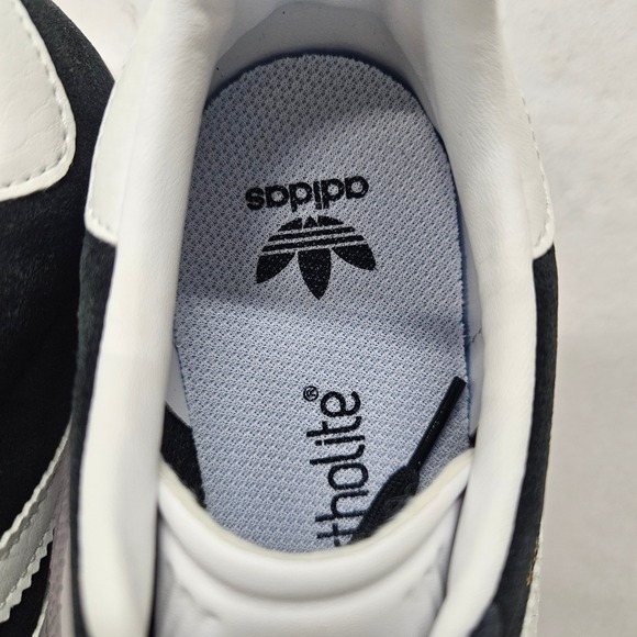 Adidas Gazelle J Casual Sneakers BB2502 Core Black White Gold Kids Size 4 - Picture 10 of 11